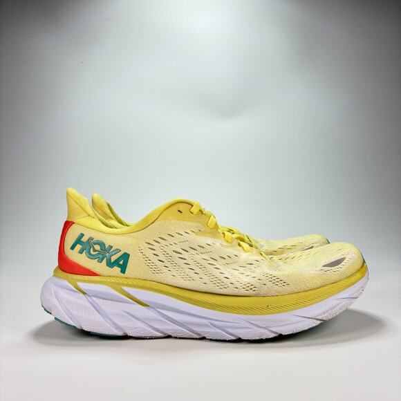 Hoka One One Clifton 8 Yellow Running Shoes 1119394 YPSC Women's Size 9.5B - Picture 1 of 11